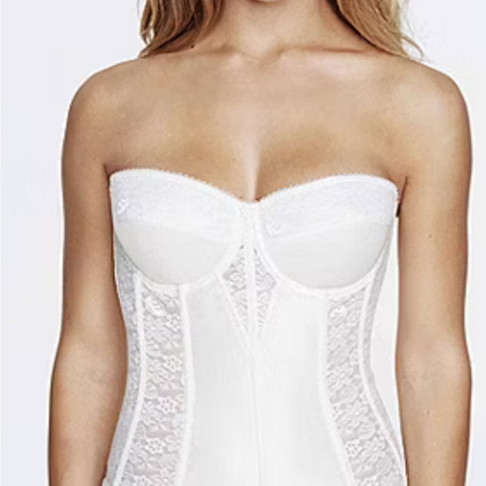 Dominique Colette Ivory Lace Bustier